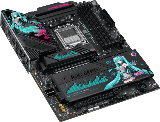 Pllakë amë ASUS ROG STRIX X870E H GAMING MIKU WIFI7, AMD X870E, DDR5, ATX