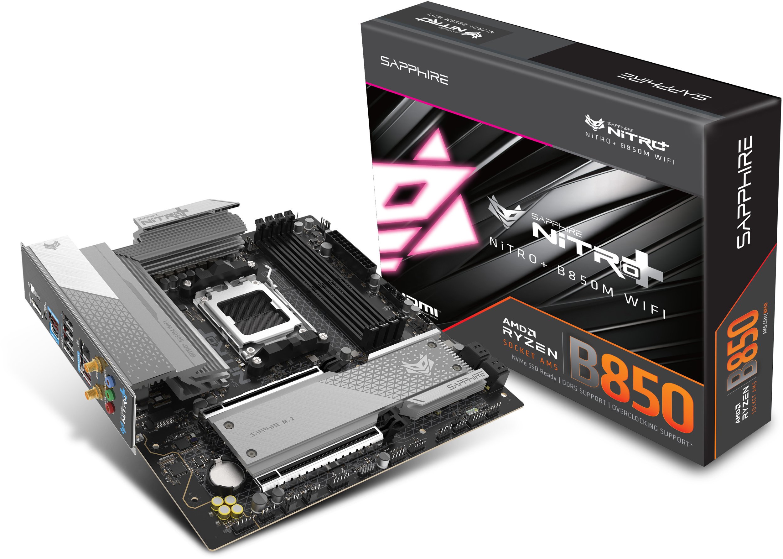 Pllakë amë Sapphire Nitro+ B850M WiFi, Socket AM5, DDR5, Micro ATX