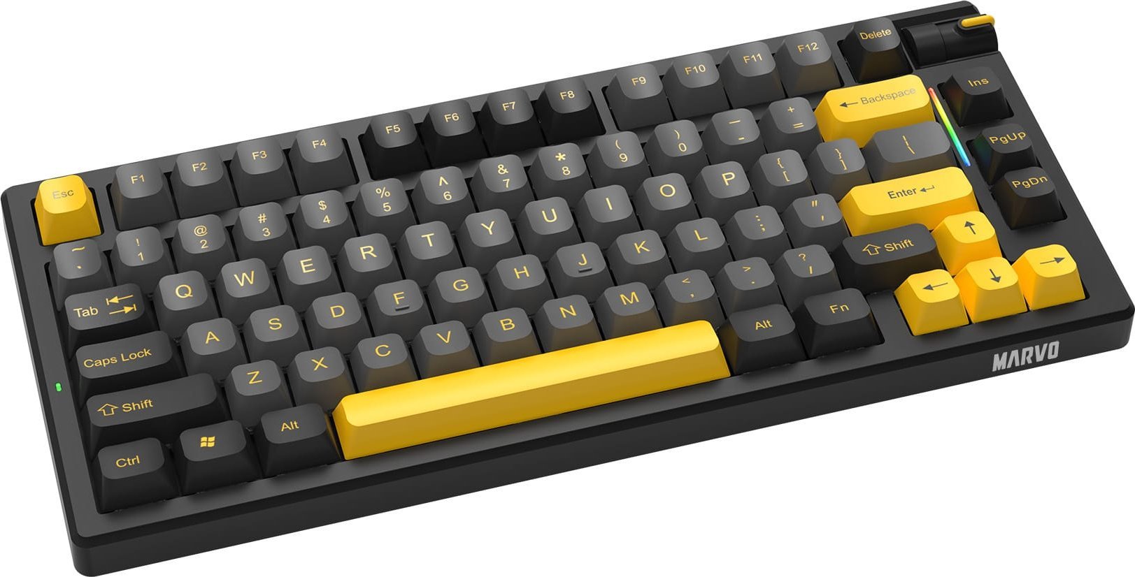 Tastierë gaming Marvo MEQA 80W, tri mode, mekanike, RGB