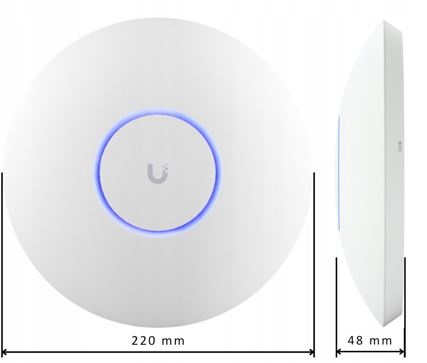 Access point Ubiquiti UniFi U6 Enterprise, Wi-Fi 6E, 2.4 5 6 GHz, i bardhë