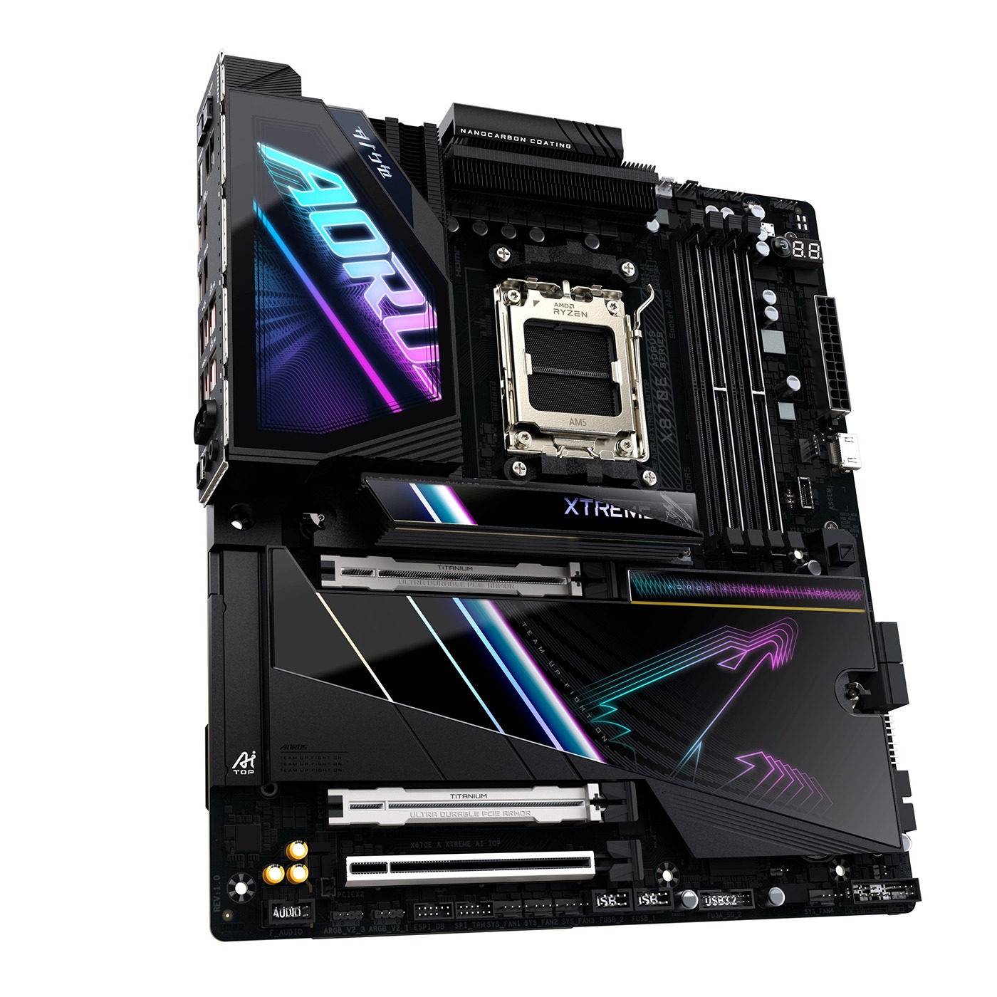 Pllakë amë Gigabyte X870E AORUS XTREME AI TOP, ATX, AM5, DDR5 8800 MHz, Wi-Fi 7, e zezë