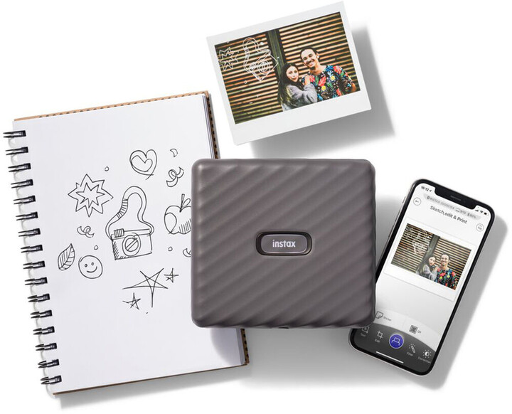 Fujifilm Instax WIDE Link, сива