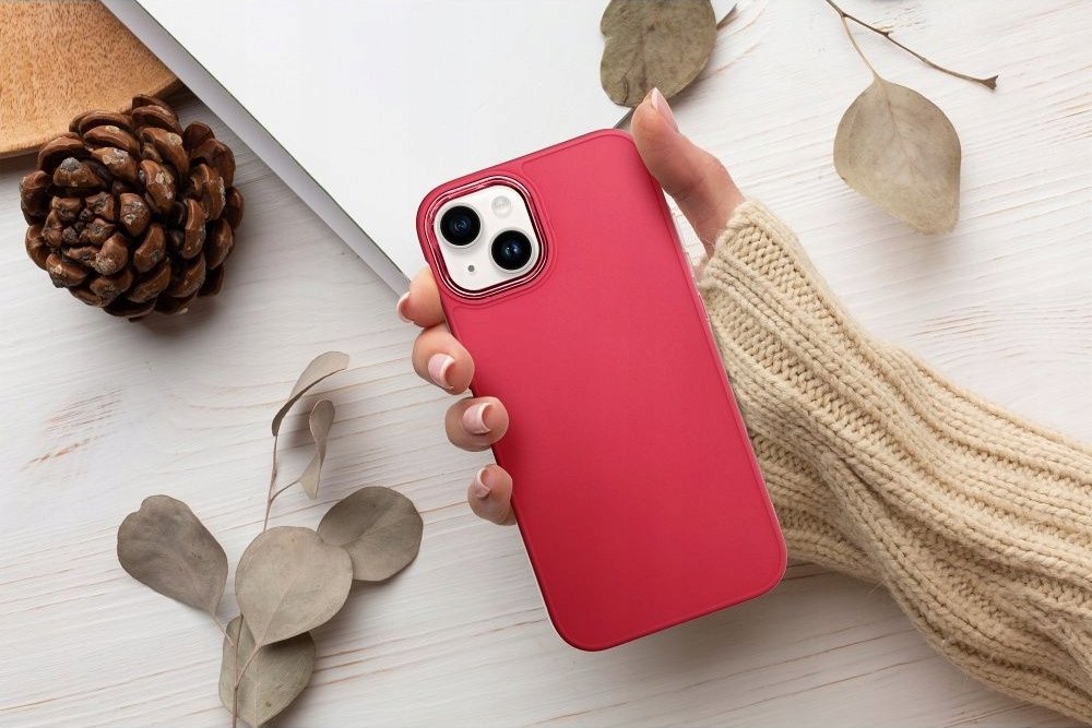 Mbajtëse telefoni Frame Case për Samsung Galaxy A35 5G, TPU, magenta