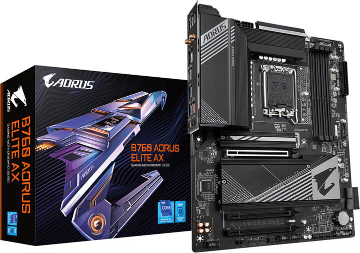 Pllakë amë GIGABYTE B760 AORUS ELITE AX - Intel B760