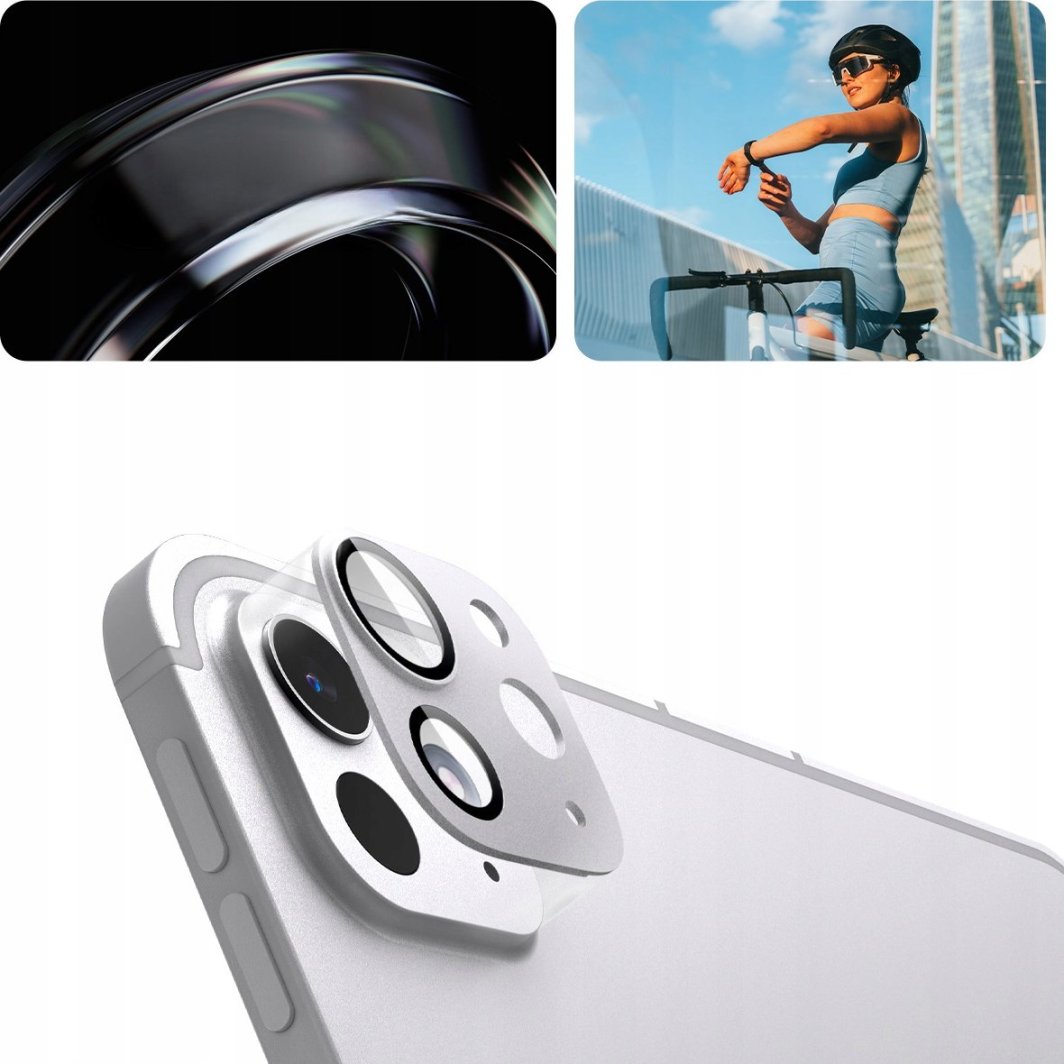 Mbrojtësja e lentes së kamerës Spigen Glas.tR EZ Fit Optik Metal për iPad Pro 11" / 13" 2024, e argjendtë