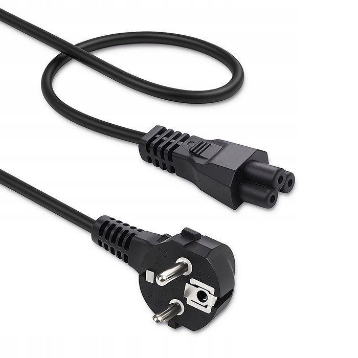 Kabllo rryme Qoltec SCHUKO IEC C5, 3x1.0mm2, 1.5m, e zezë