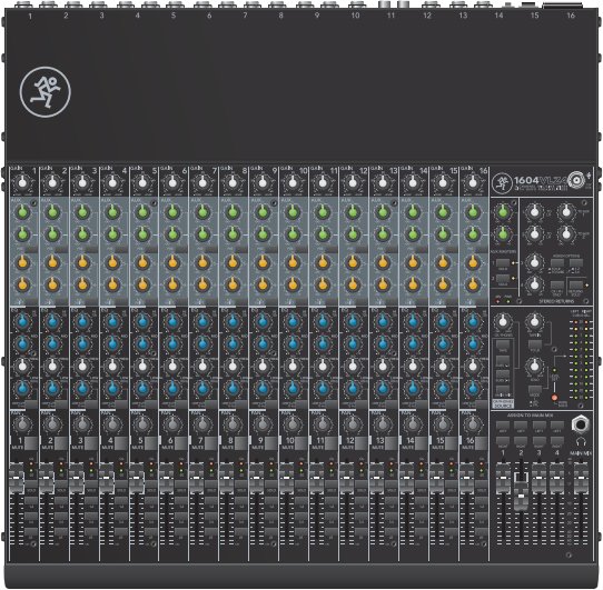 Mikser audio Mackie 1604 VLZ4, 16 kanale, analog, i zi
