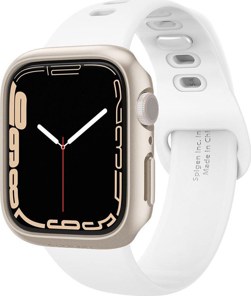 Mbulesë Spigen Thin Fit për Apple Watch Series 7 41mm, polikarbonat, Starlight