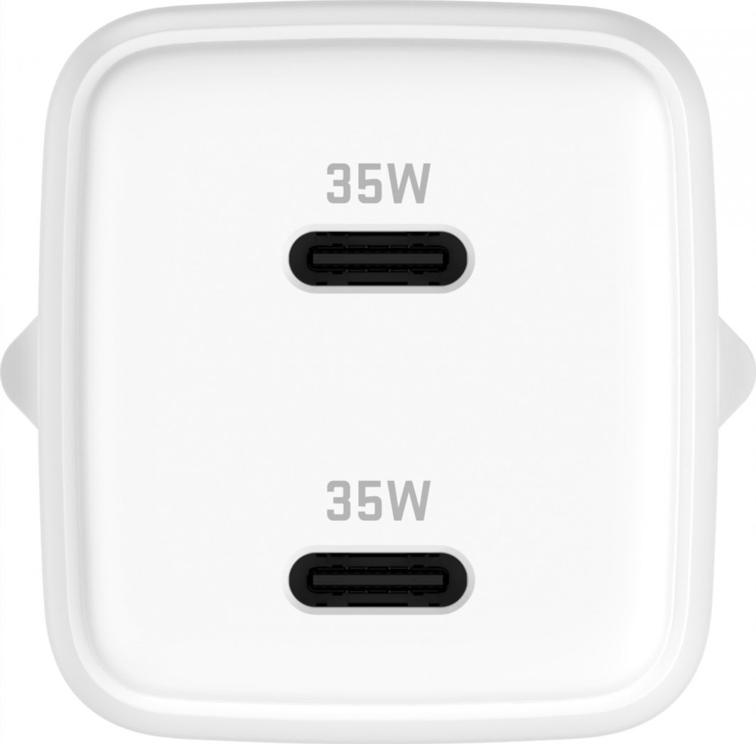 Karikues muri VOLT USB C GaN, 35W, 2x USB C 18W, i bardhë