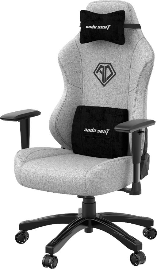 Karrige gaming AndaSeat Phantom 3 Series, madhësia L, PVC lëkurë, gri