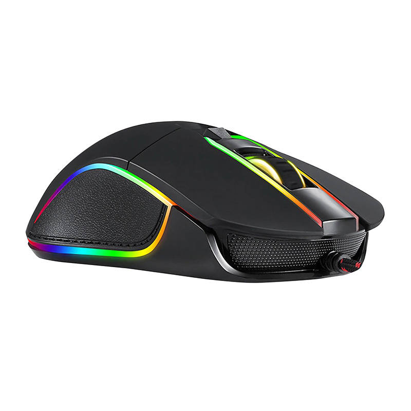 Maus gaming Motospeed V30, 3500 dpi, USB, me ndriçim RGB, i zi