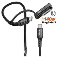 Kabllo Hoco U142 2in1 USB C në USB C Mag3, 240W, 1.8m, e zezë