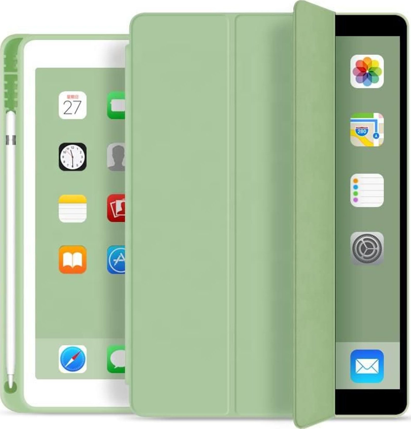 Futrollë tablet eStuff Pencil Case, për iPad 9.7 2017/2018, gri