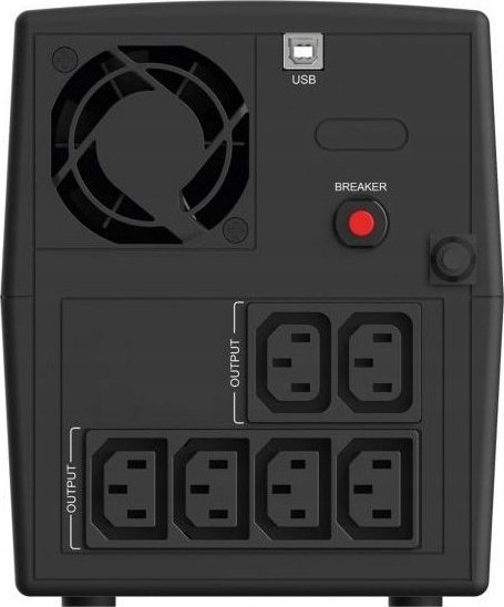 UPS Infosec X1+ 1300 IEC, 1300VA, линеарно-интерактивен, црн