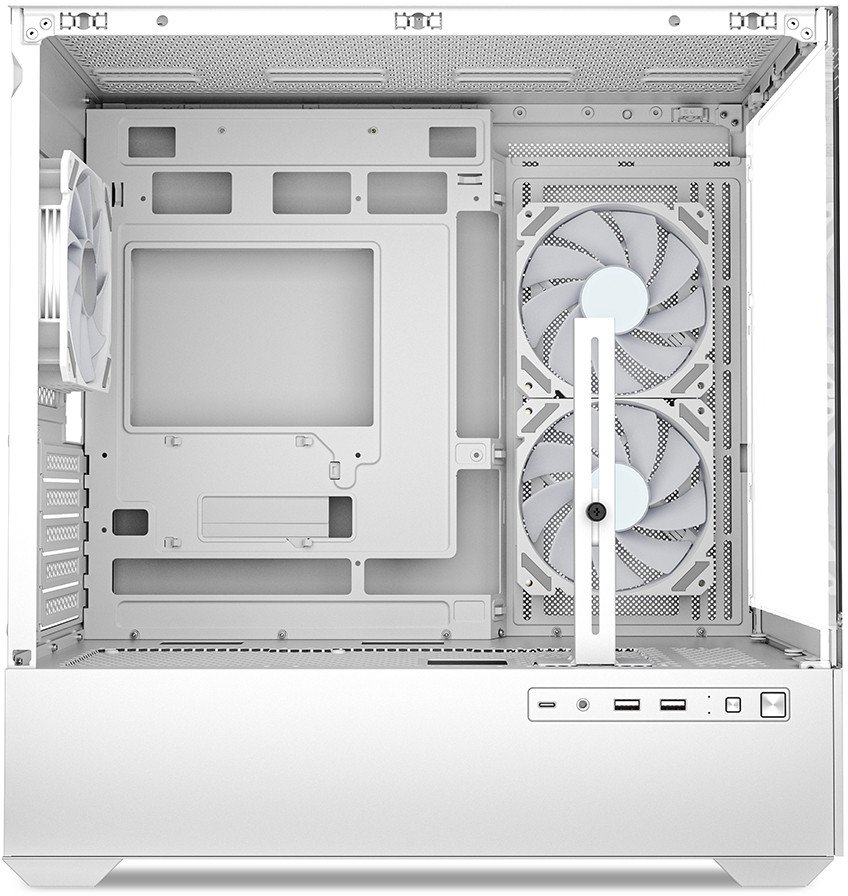 Kasa PC Sharkoon MK6 RGB, MIDI Tower, për gaming, e zezë