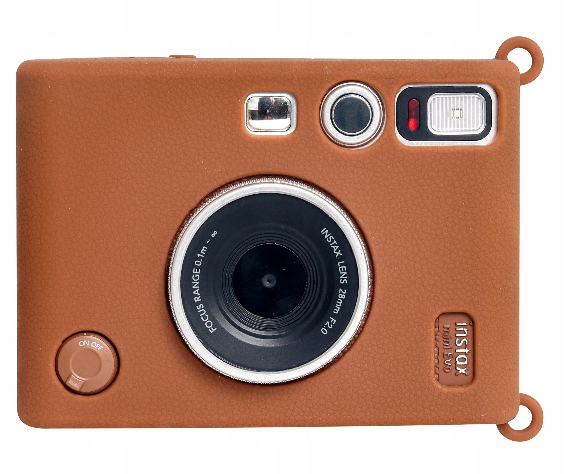 Силиконска навлака LoveInstant за Fujifilm Instax Mini Evo, модел SB10161, кафеава