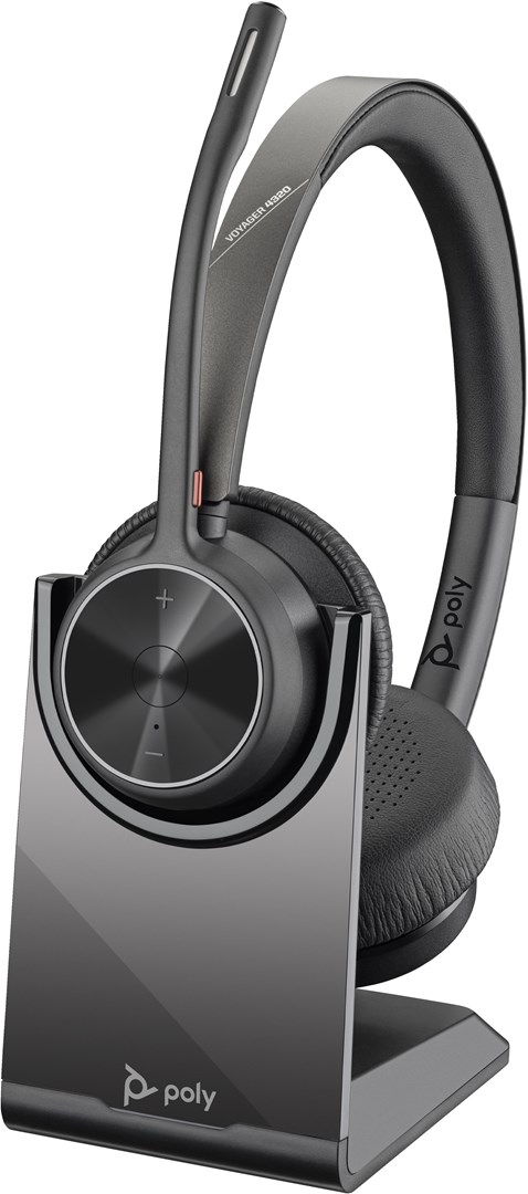 Kufje wireless Poly Voyager 4320 UC, USB-A, të zeza