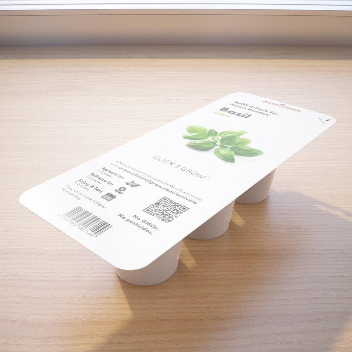 Click and Grow Smart Garden, садници од босилек