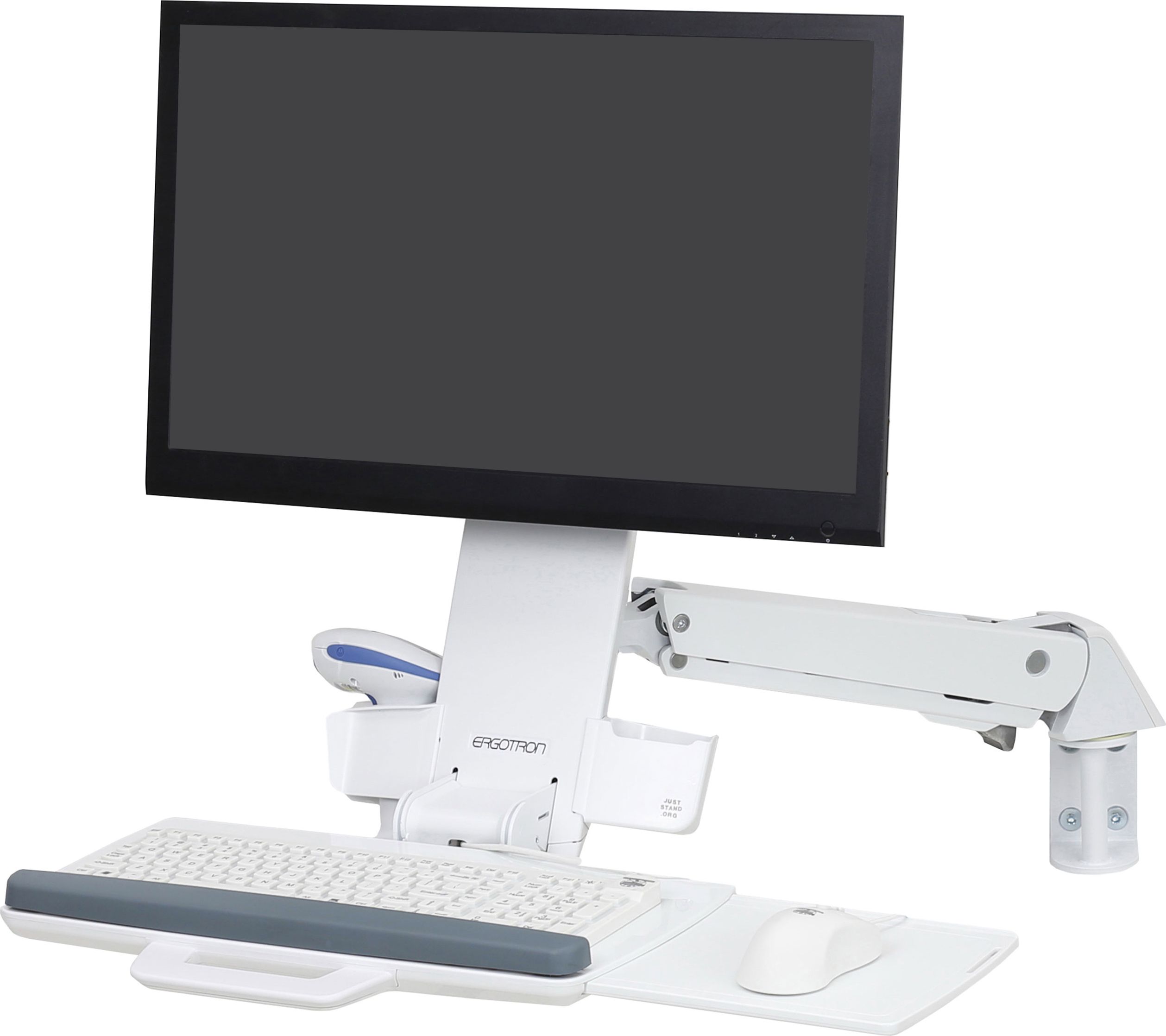 Mbajtës mural për monitor Ergotron StyleView 45-266-216, deri 24", i bardhë