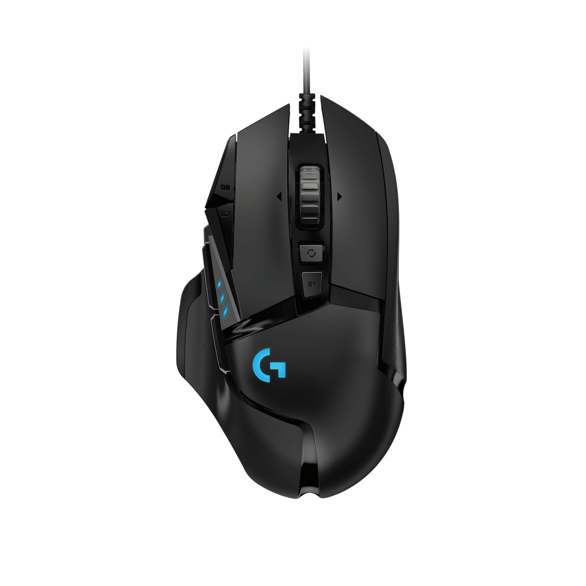 Maus Gaming Logitech G502 HERO – sensor HERO 25K, 11 butona të programueshëm, pesha të rregullueshme, RGB, i zi