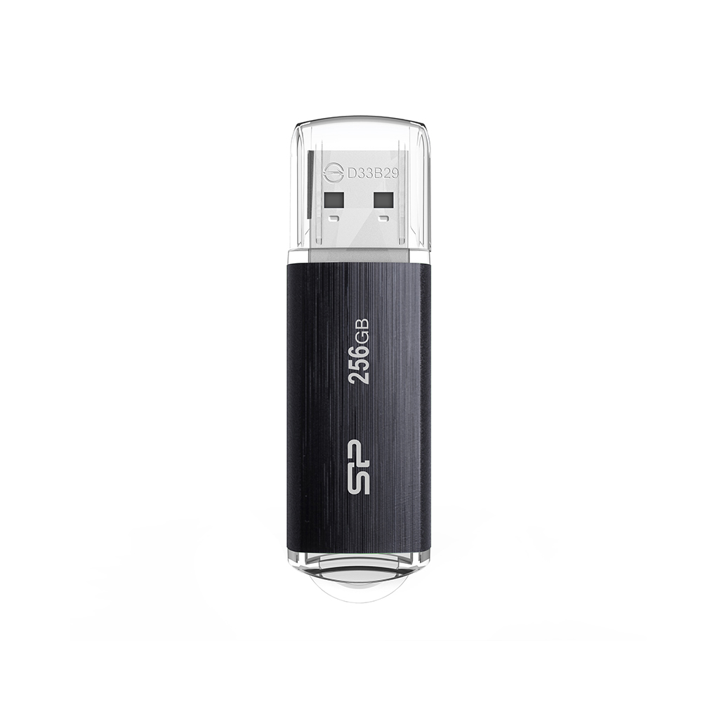 USB Silicon Power Blaze B02, 256GB, 3.1, e zezë