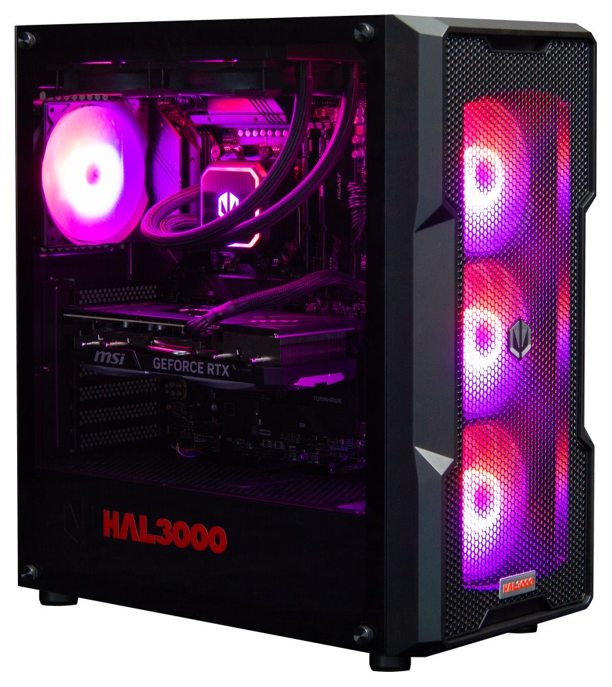 Kompjuter HAL3000 Alfa Gamer Elite Ti Super, AMD Ryzen 7 7800X3D, 32GB RAM DDR5, 2TB SSD, RTX 4070 Ti Super, i zi