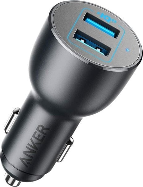 Karikues makine Anker PowerDrive III, 2 porta USB, karikim i shpejtë, i zi