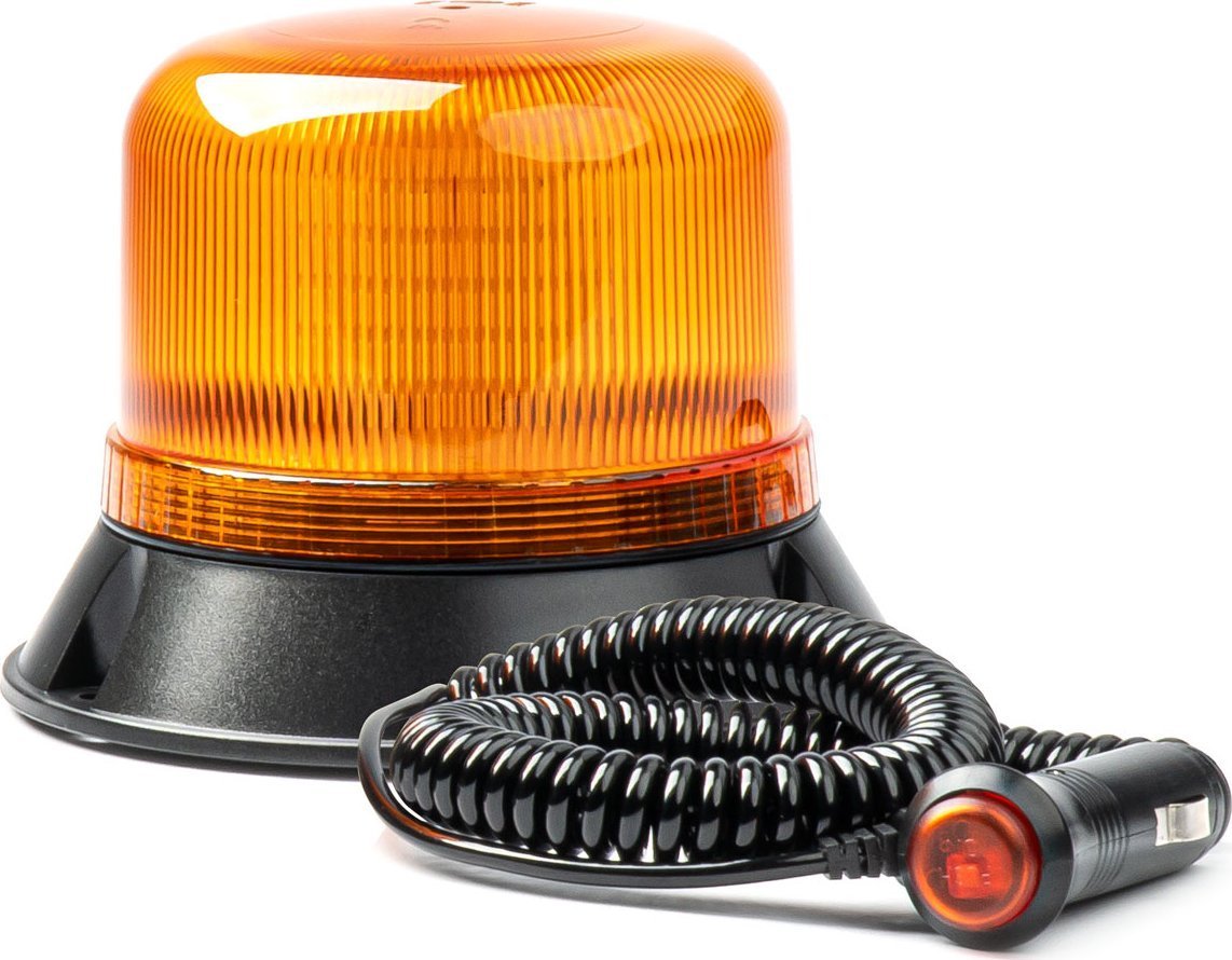 Dritë paralajmëruese magnetike AMiO 03337, LED, 12V 24V, portokalli