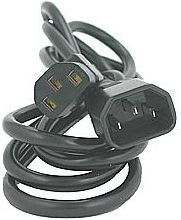 Kabllo zgjatëse Logo (65934), C13-C14, 3 m, e zezë