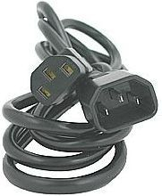 Kabllo zgjatëse Logo (65934), C13-C14, 3 m, e zezë