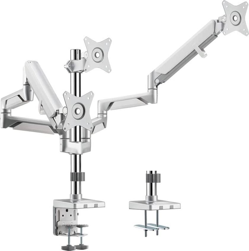 Mbajtës monitorësh LogiLink BP0090, për 3 monitorë 17"-27", montim në tavolinë, i zi