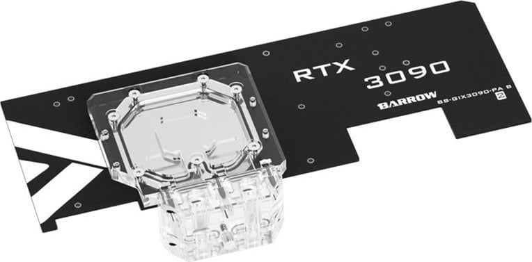 Pllakë e pasme aktive BarrowCH RTX 3080 3090 AORUS, RGB, akrilik transparent