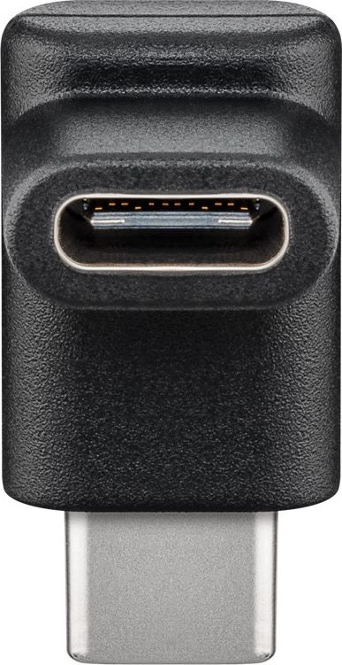 Adapter USB Type C Goobay, USB C F në USB C M, 90°, i zi