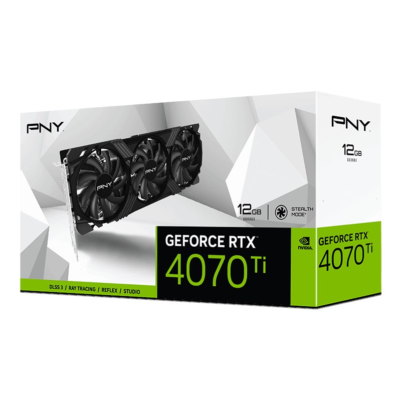 Kartë grafike PNY Technologies NVIDIA GeForce RTX 4070 Ti, 12 GB GDDR6X, VCG4070T12TFXPB1