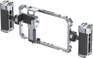 Rig për smartphone Ulanzi, metal, doreza anësore, porta cold shoe, i zi