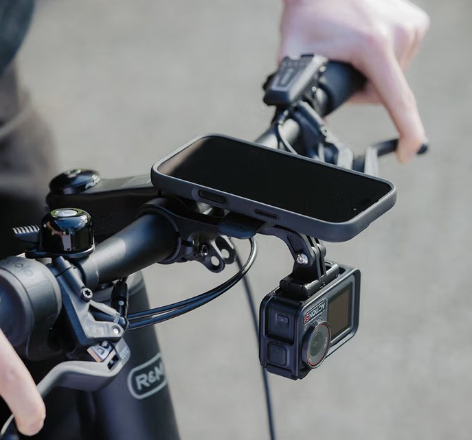 Mbajtëse biçiklete për telefon Quad Lock Out Front Mount Pro V2, alumini, montim në timon, e zezë