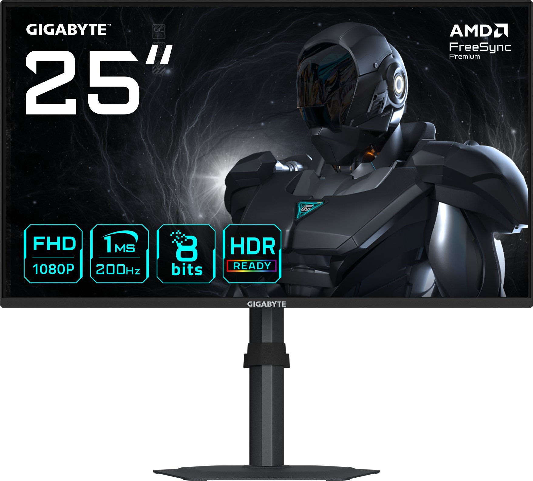 Monitor gaming GIGABYTE G25F2, 24.5", FHD, 200Hz, i zi