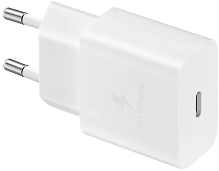 Karikues Samsung USB-C, 15W, i bardhë + kabllo USB-C, 1m
