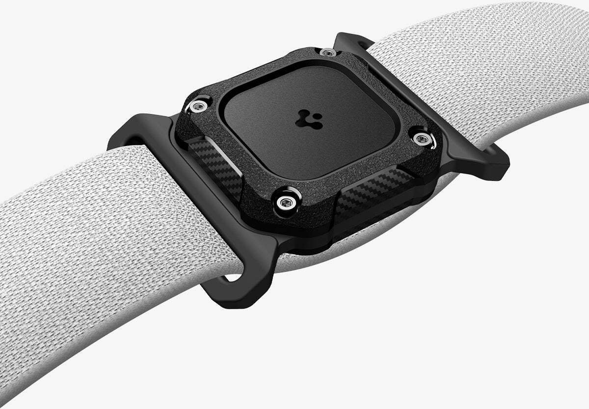 Qafore për kafshë Spigen Tough Armor IP, mbajtëse për AirTag, e zezë