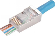 Prizë rrjeti Alantec RJ45 STP cat.5e WT116, pass through, paketim 100 copë