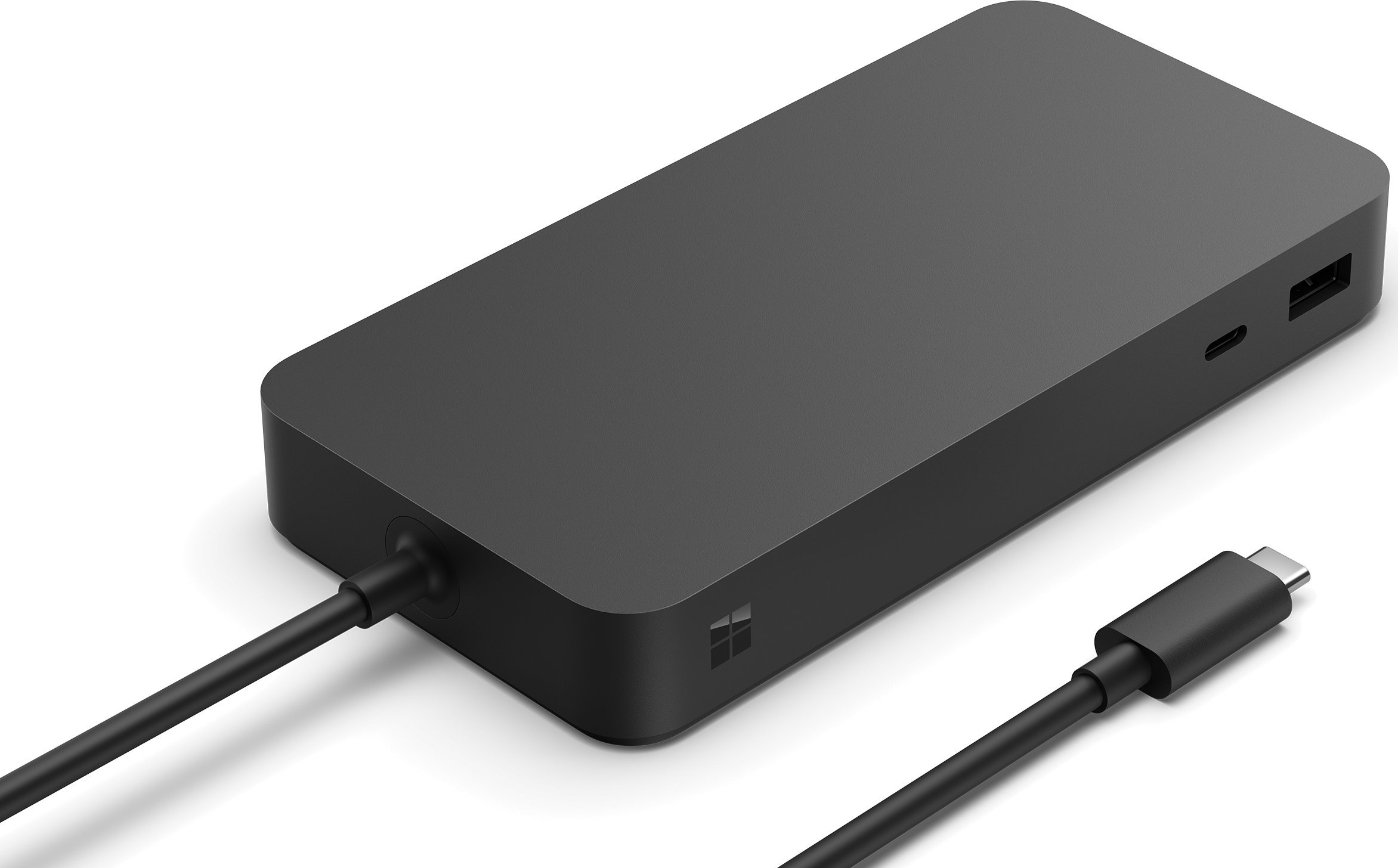 Adaptues Microsoft Surface Thunderbolt 4, shumë porta, mbështetje deri 2 monitorë 4K, i zi