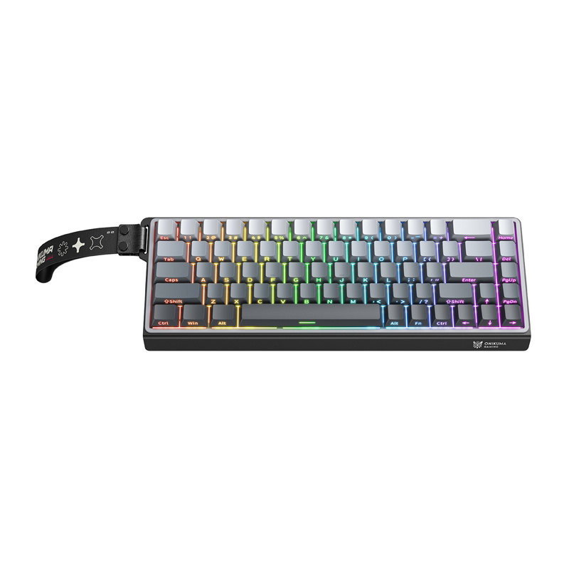 Tastierë gaming ONIKUMA G69, 68 taste, ndriçim ARGB, English US, e zezë