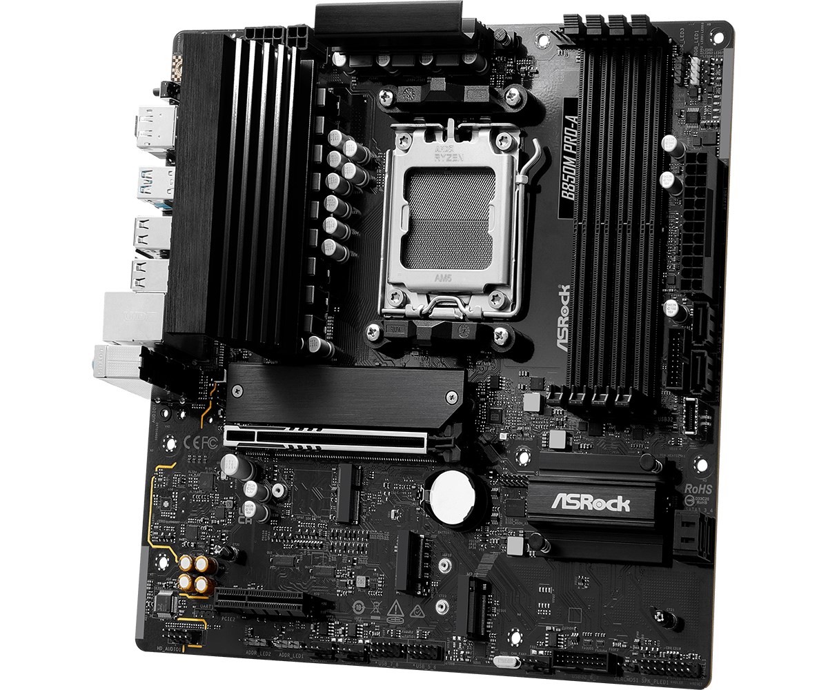 Pllakë amë Asrock B850M Pro-A, Socket AM5, DDR5, Micro ATX, e zezë