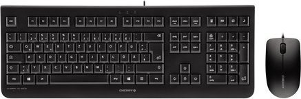 Set tastierë dhe mi CHERRY DC 2000, USB, layout Belgjikë, i zi