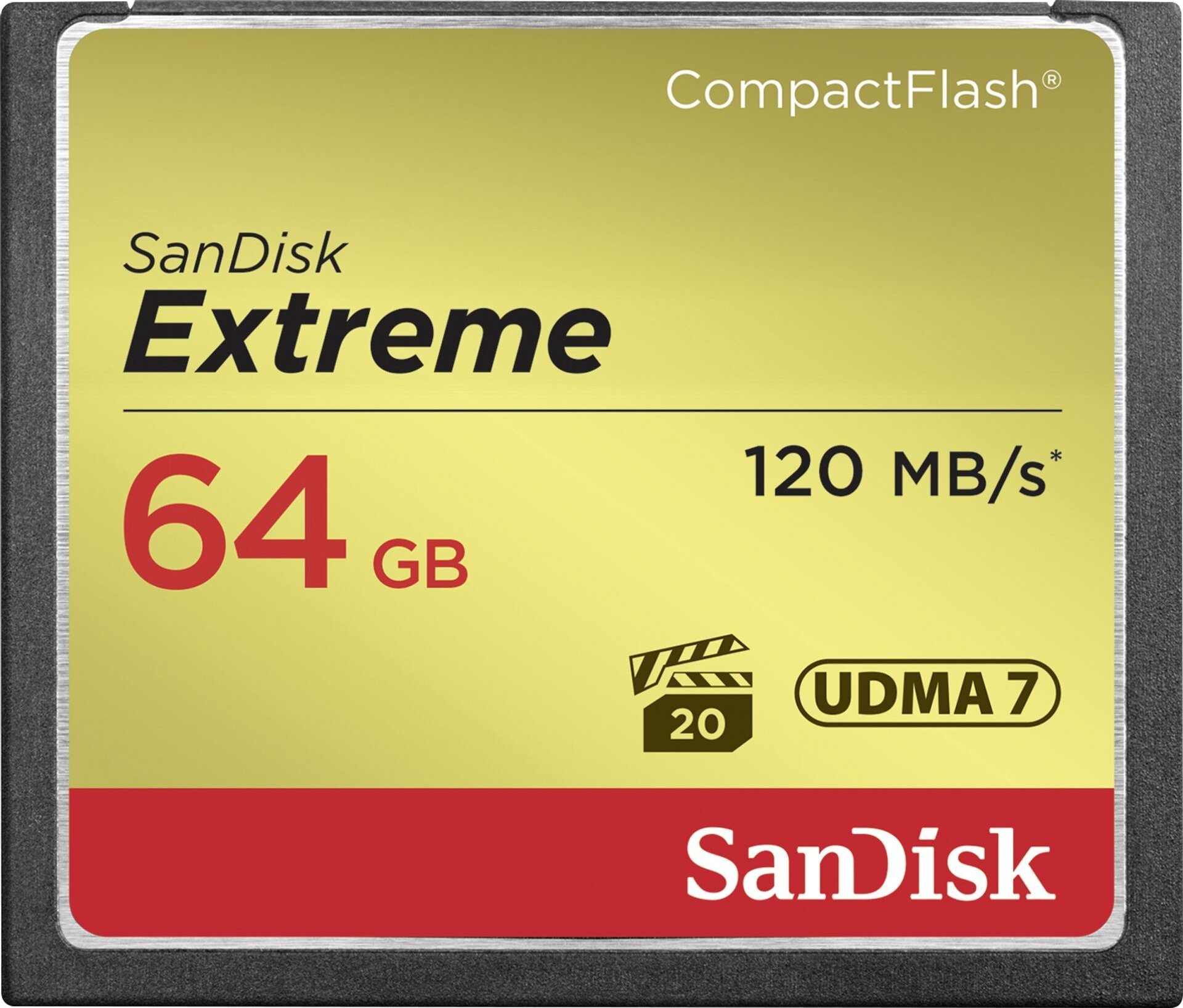 Kartë memorie SanDisk Extreme CompactFlash, 64GB, SDCFXSB-064G-G46