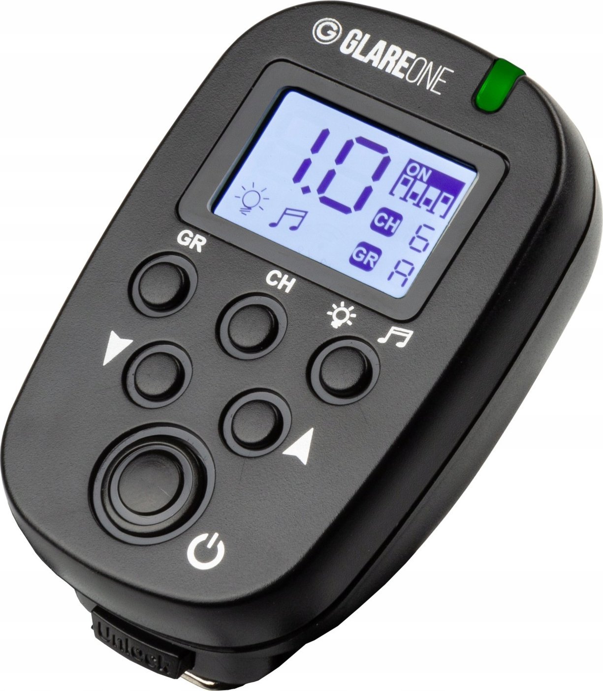 Telekomandë pa tela GlareOne Flash RC, 2.4GHz, distancë 300m, e zezë