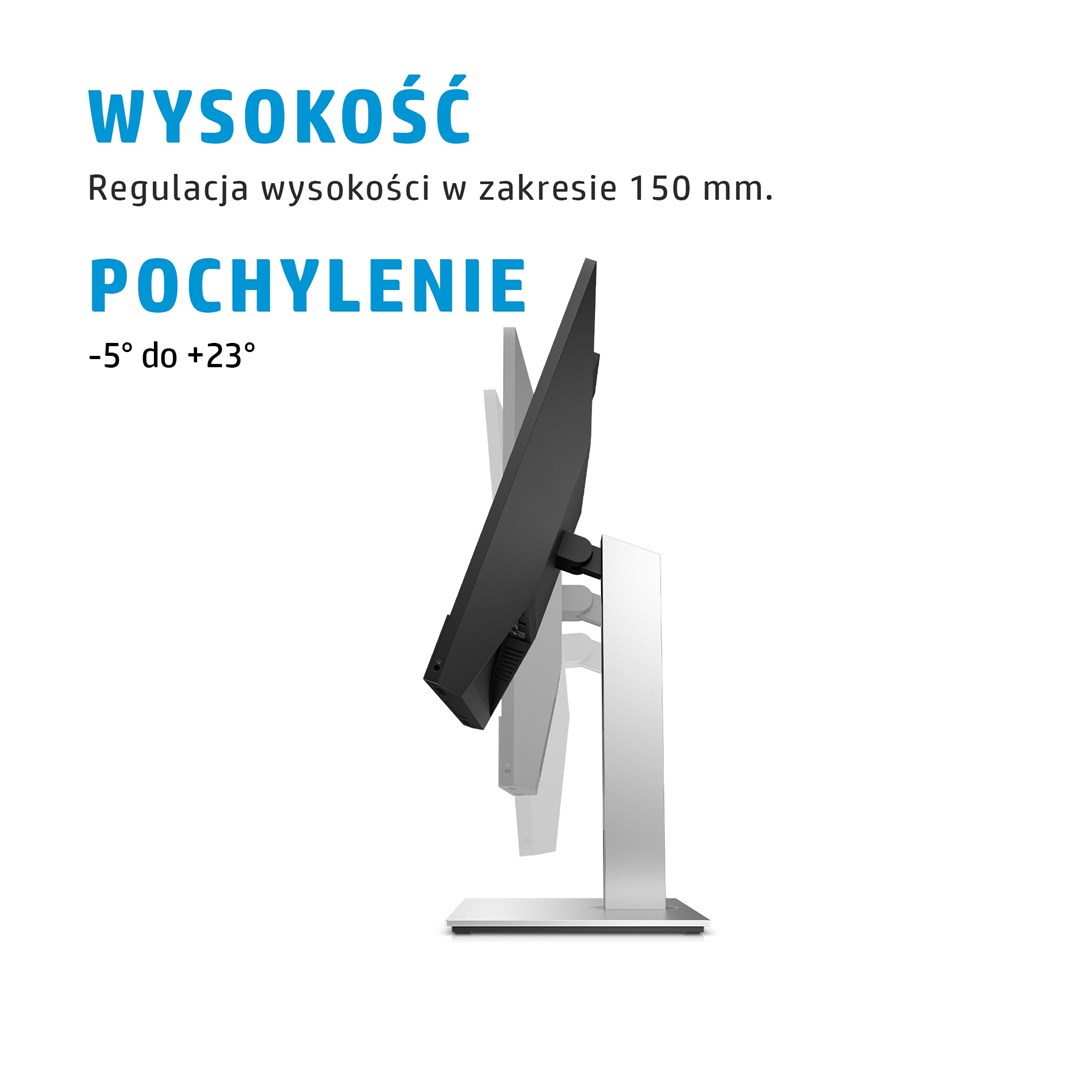 Monitor HP E24mv G4, 23.8", FHD, IPS, kamerë, i zi/i argjendtë