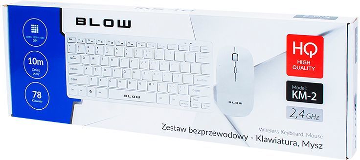 Set tastierë dhe maus Blow 85-466, i bardhë