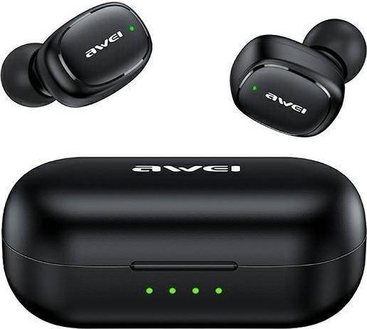 Безжични слушалки Awei T13 Pro TWS, Bluetooth 5.1, со кутија за полнење, црни