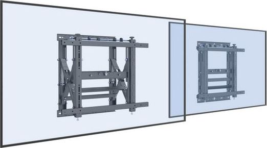 Mbajtëse murale për TV Equip 650325, 19" 70", VESA 600x400, e zezë